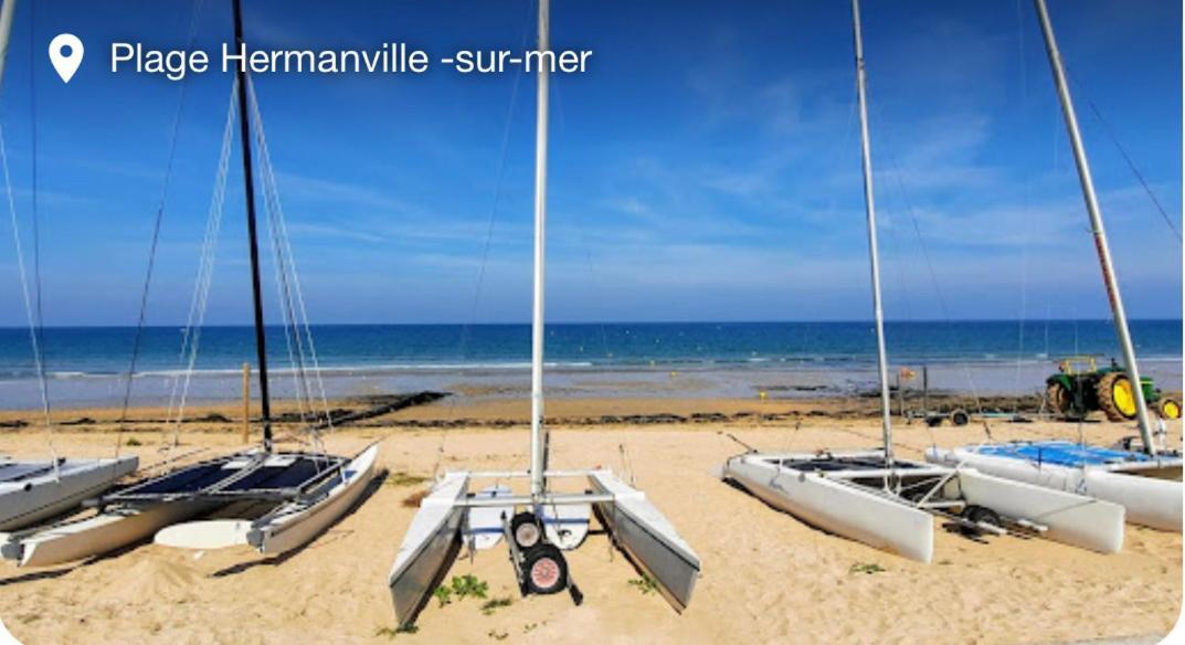 A Casa Mia Plage Hermanville-sur-Mer Exterior foto